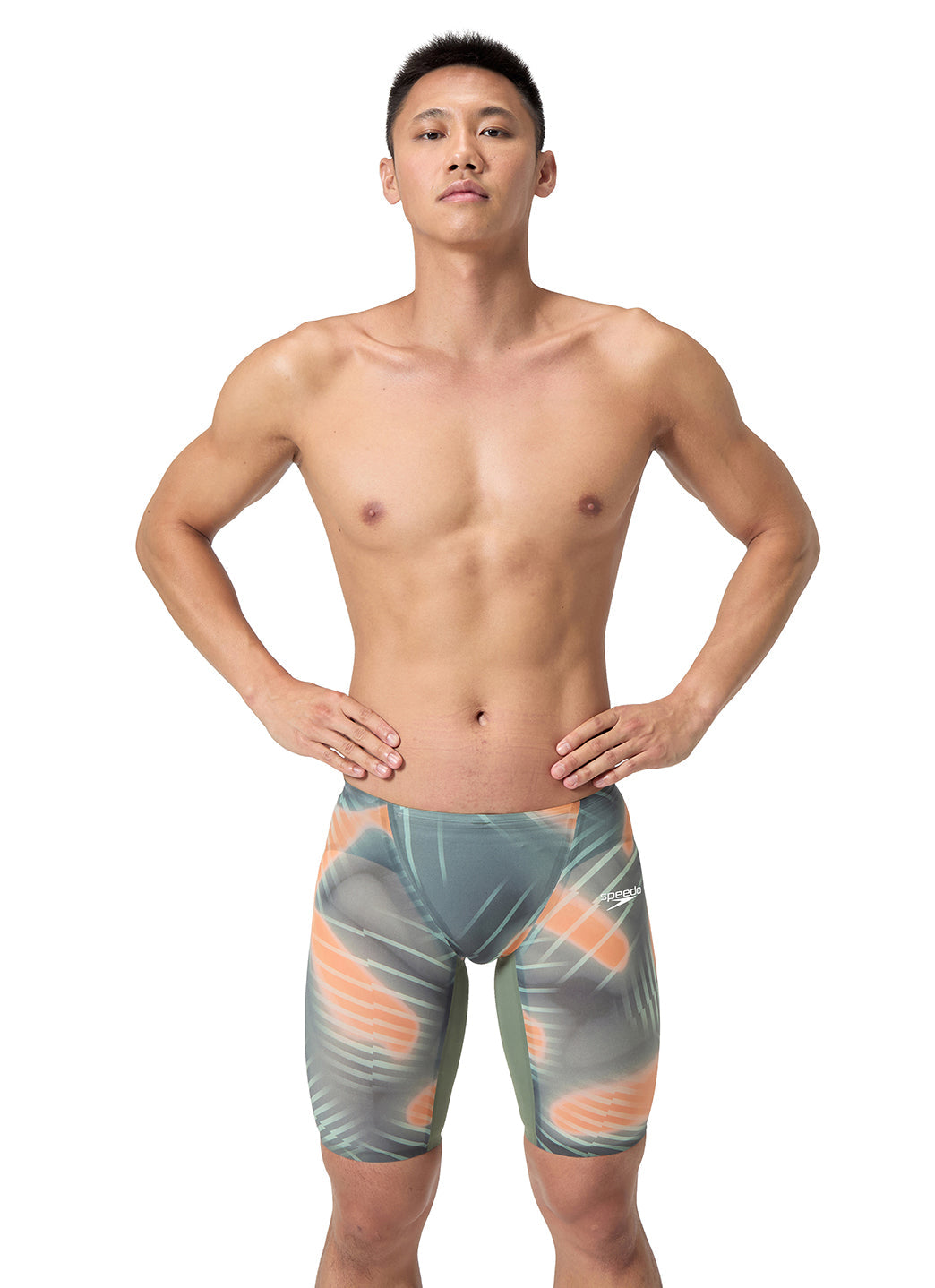 Speedo Men's LZR Valor 2.0 Printed Jammer Tech Suit Swimsuit