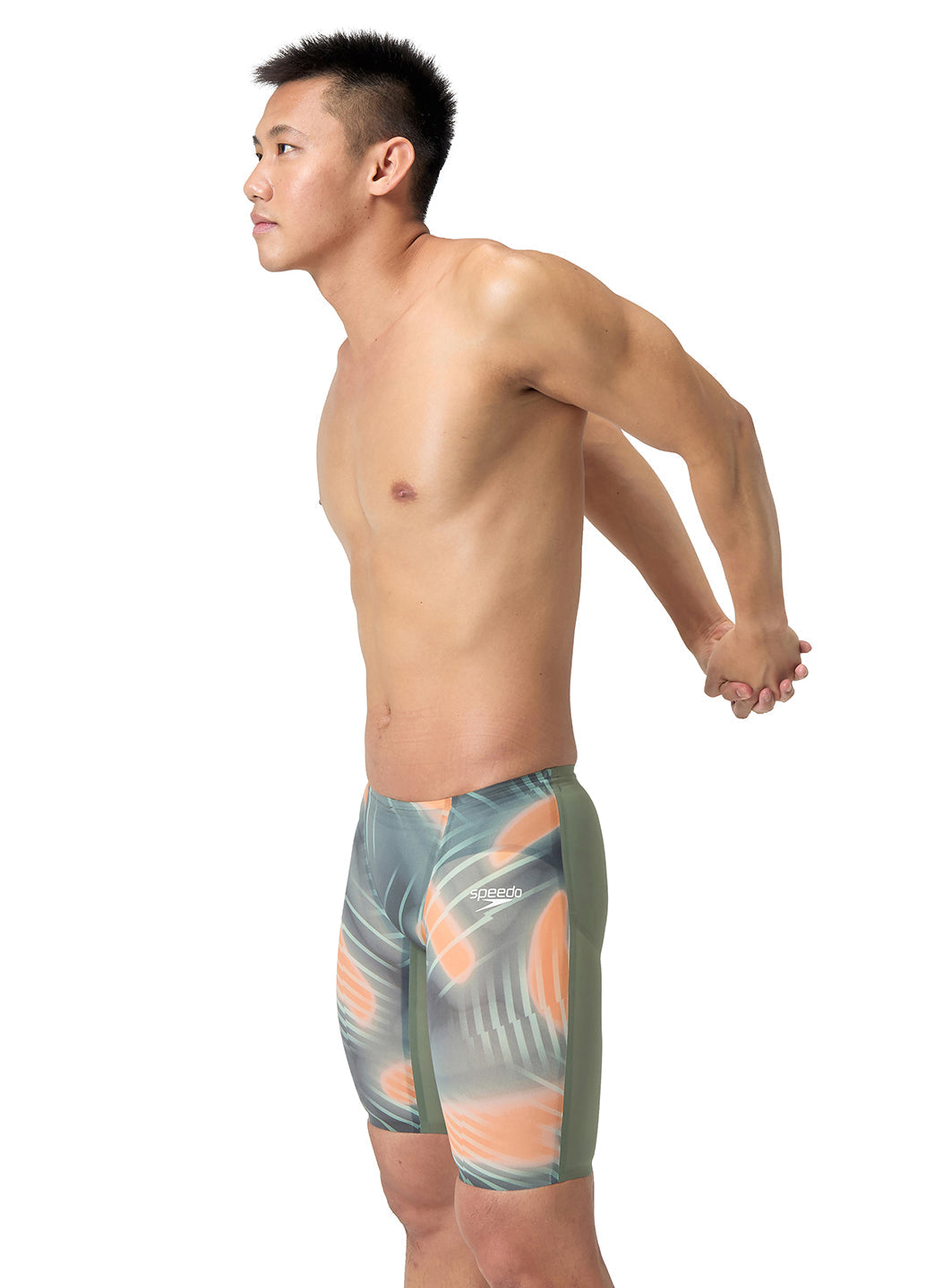 Speedo Men's LZR Valor 2.0 Printed Jammer Tech Suit Swimsuit