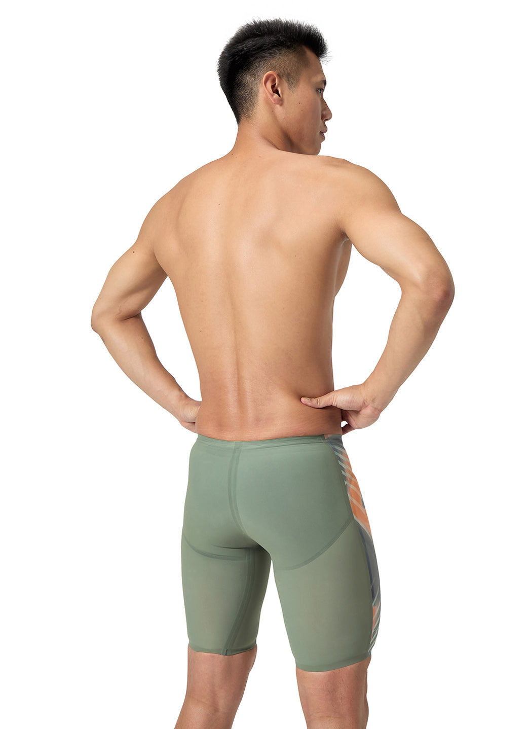 Speedo Men's LZR Valor 2.0 Printed Jammer Tech Suit Swimsuit