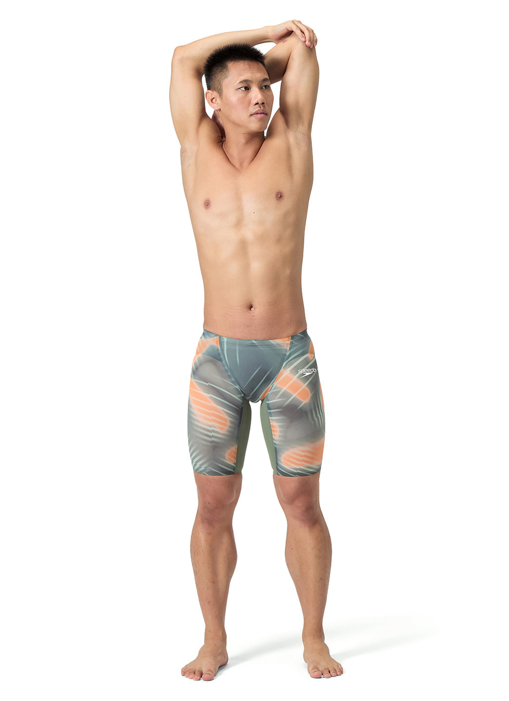 Speedo Men's LZR Valor 2.0 Printed Jammer Tech Suit Swimsuit