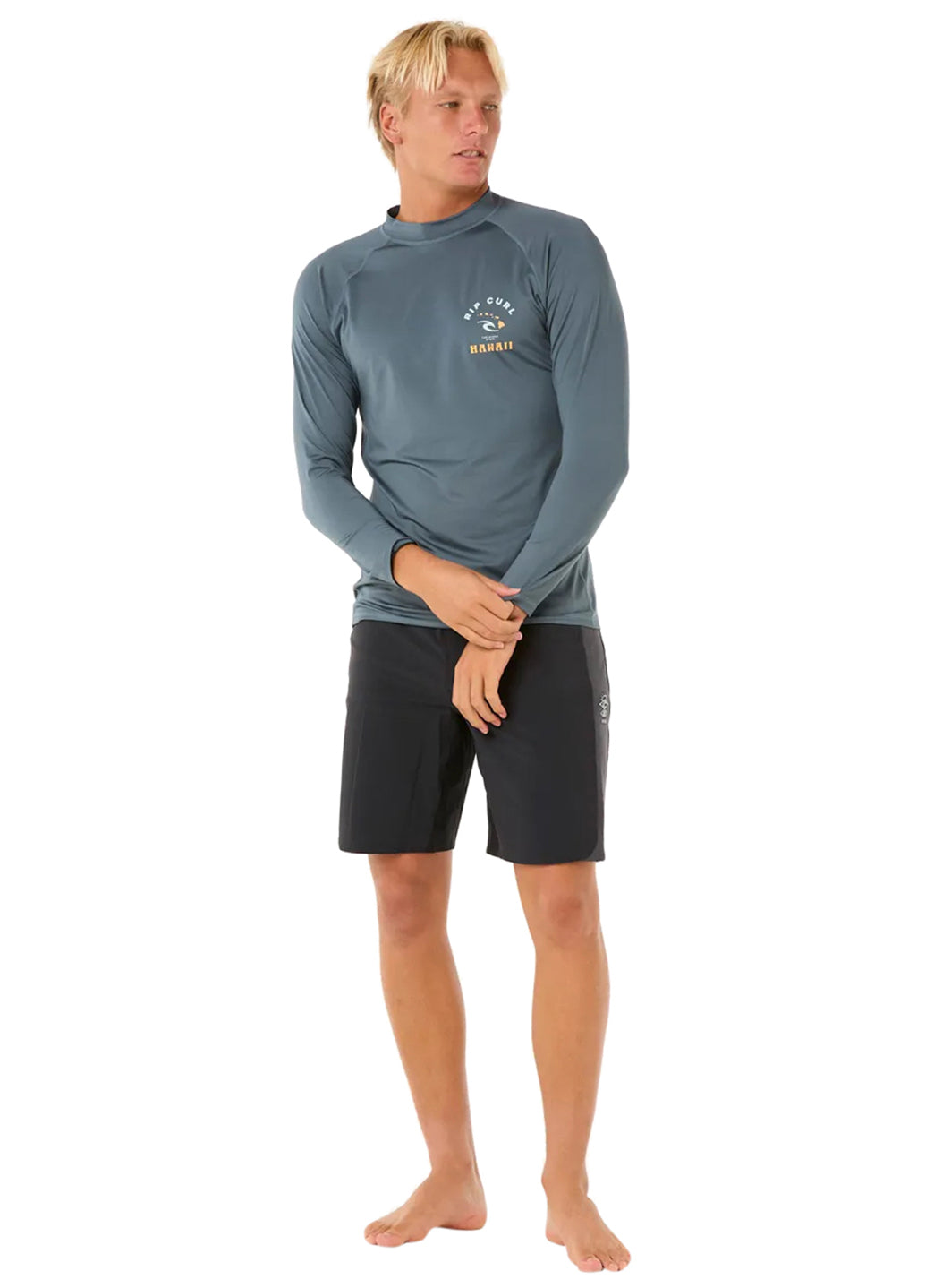Rip Curl Men's Island Vibe UPF 50 Long Sleeve Rash Guard