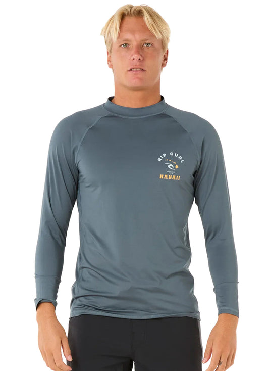 Rip Curl Men's Island Vibe UPF 50 Long Sleeve Rash Guard