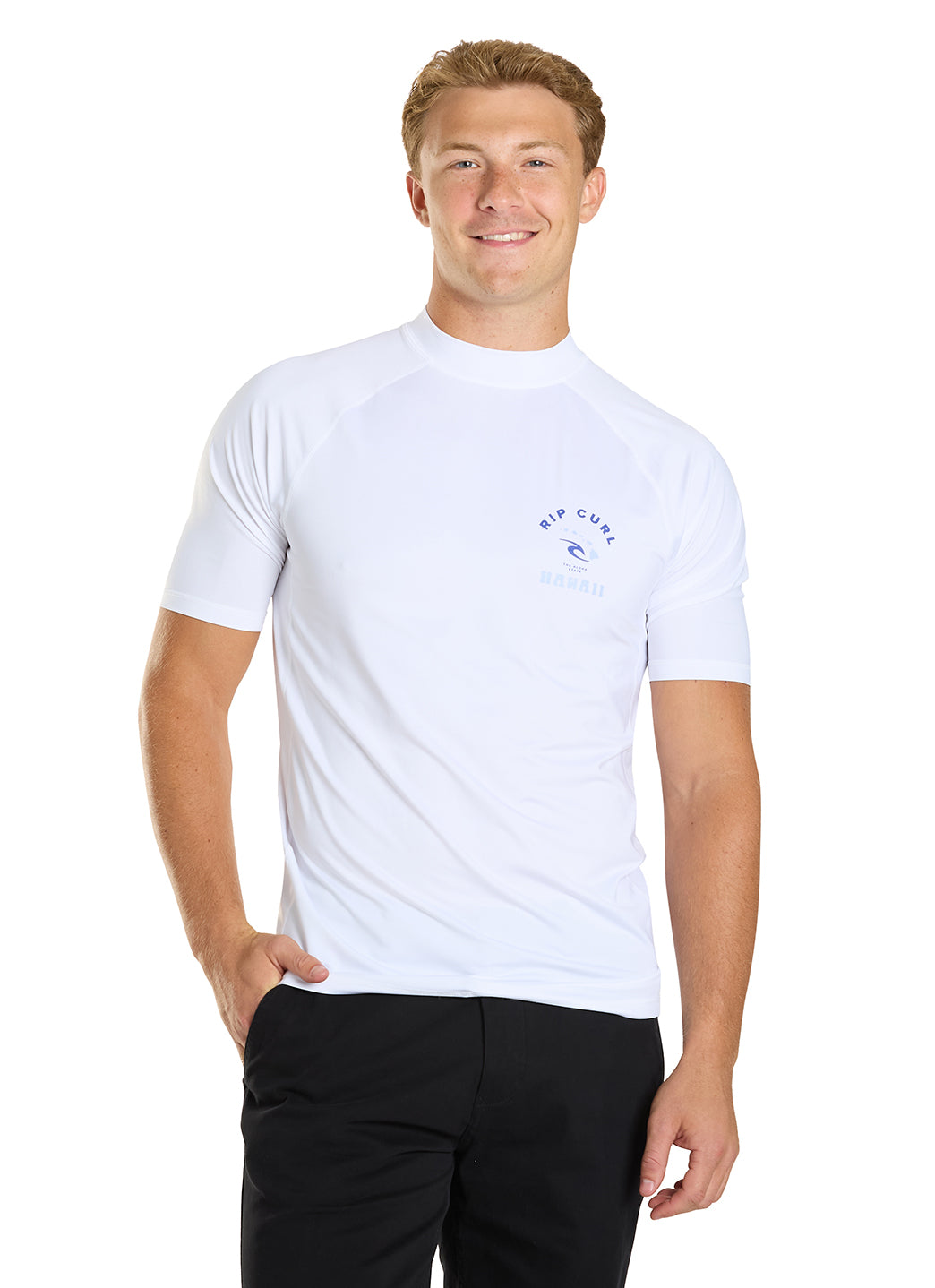 Rip Curl Men's Island Vibe UPF 50 Short Sleeve Rash Guard