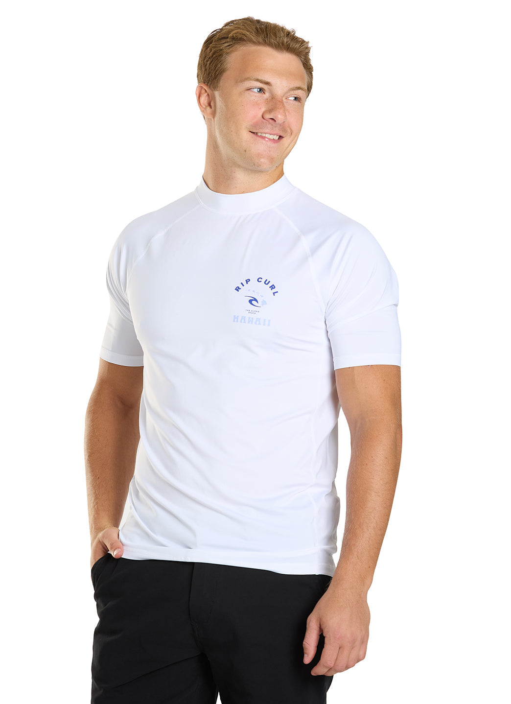 Rip Curl Men's Island Vibe UPF 50 Short Sleeve Rash Guard