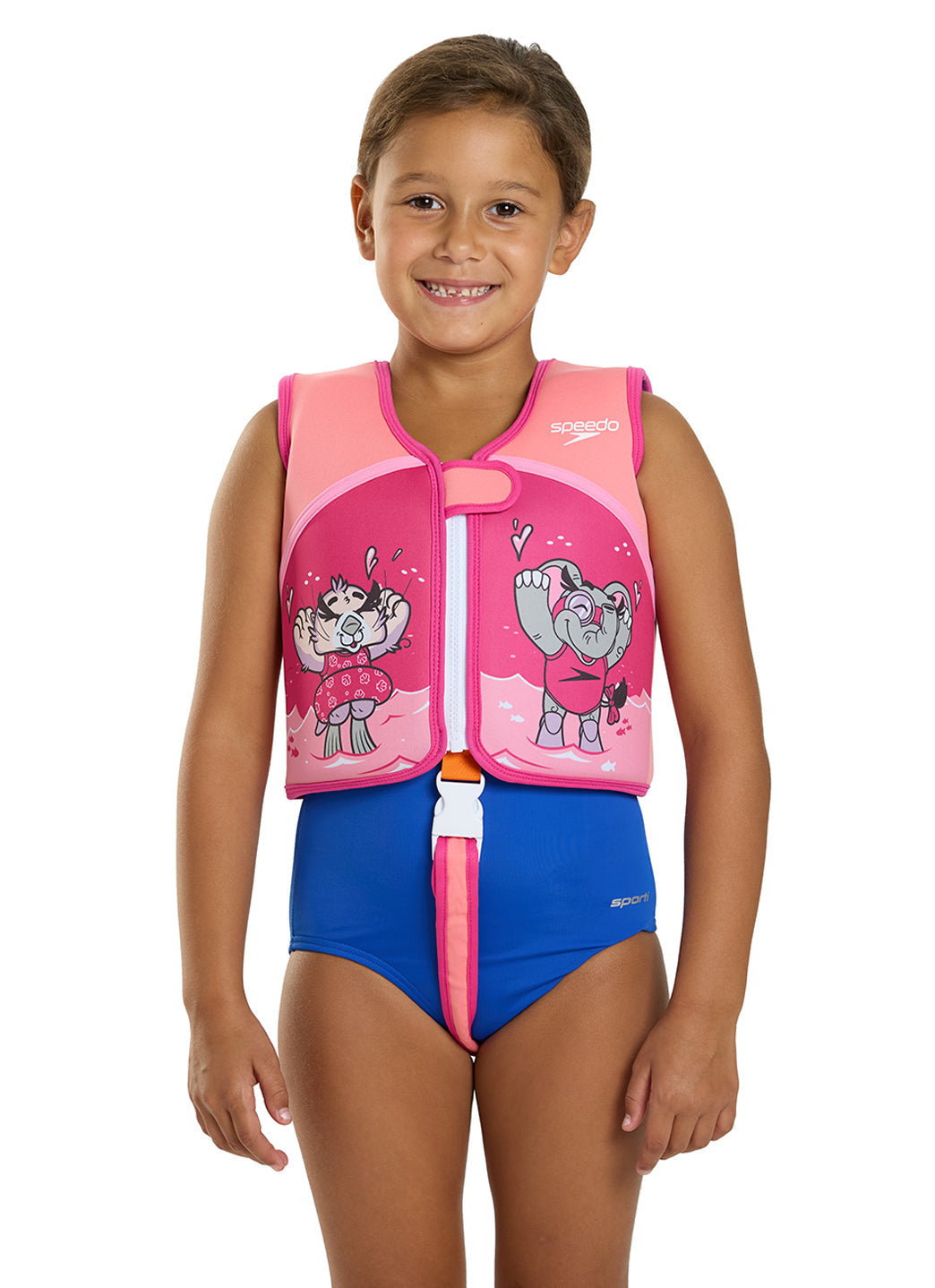 Speedo Girls' Learn To Swim Printed Neoprene Swim Vest (2yrs-6yrs)