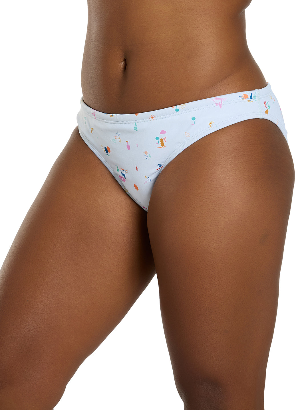 JOLYN Women's Printed Andy Bikini Bottom