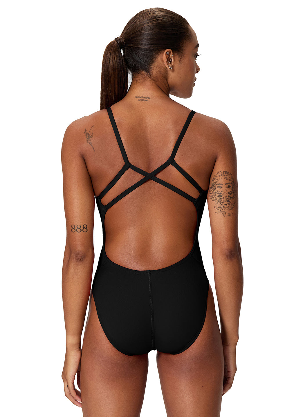 Speedo Women's Solid Endurance+ Strappy One Piece Swimsuit