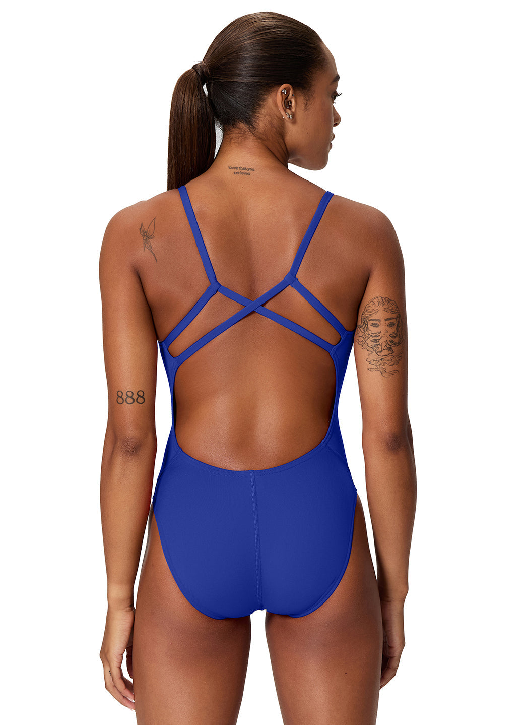 Speedo Women's Solid Endurance+ Strappy One Piece Swimsuit