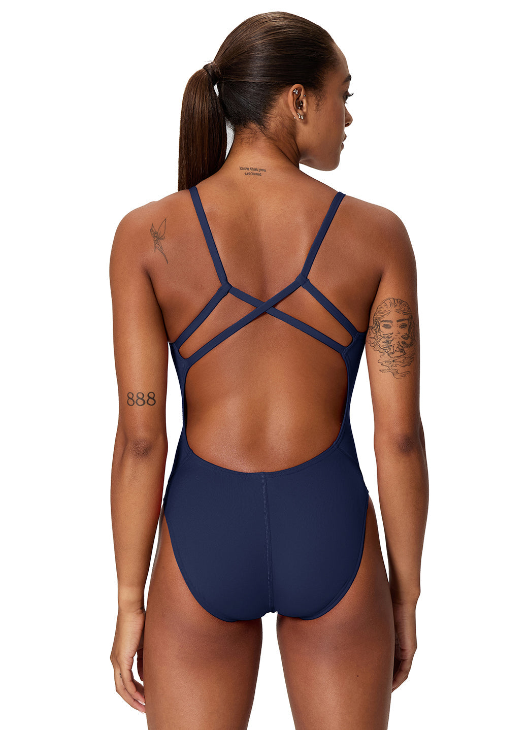Speedo Women's Solid Endurance+ Strappy One Piece Swimsuit