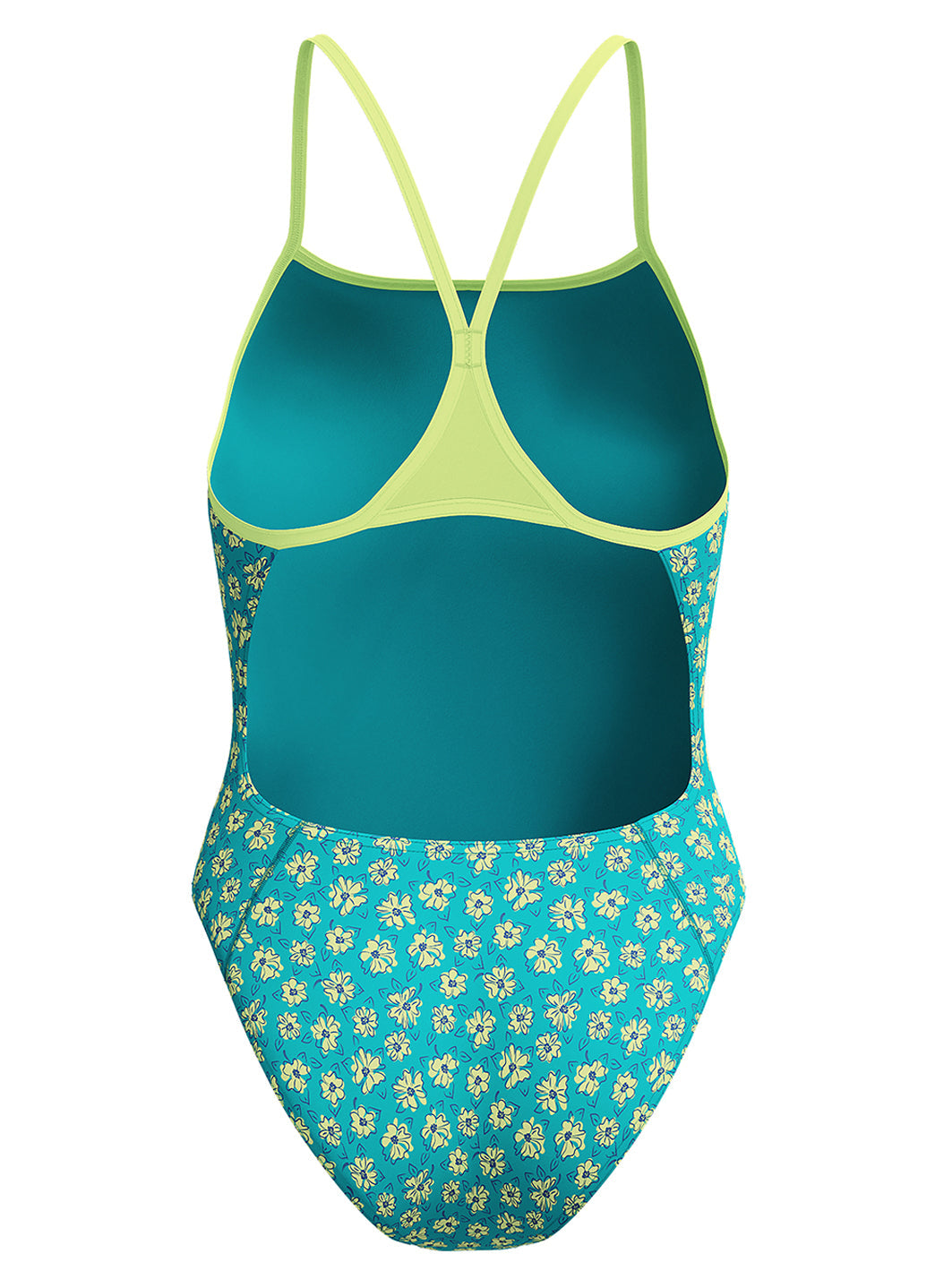 Speedo Women's Printed Turnback One Piece Swimsuit