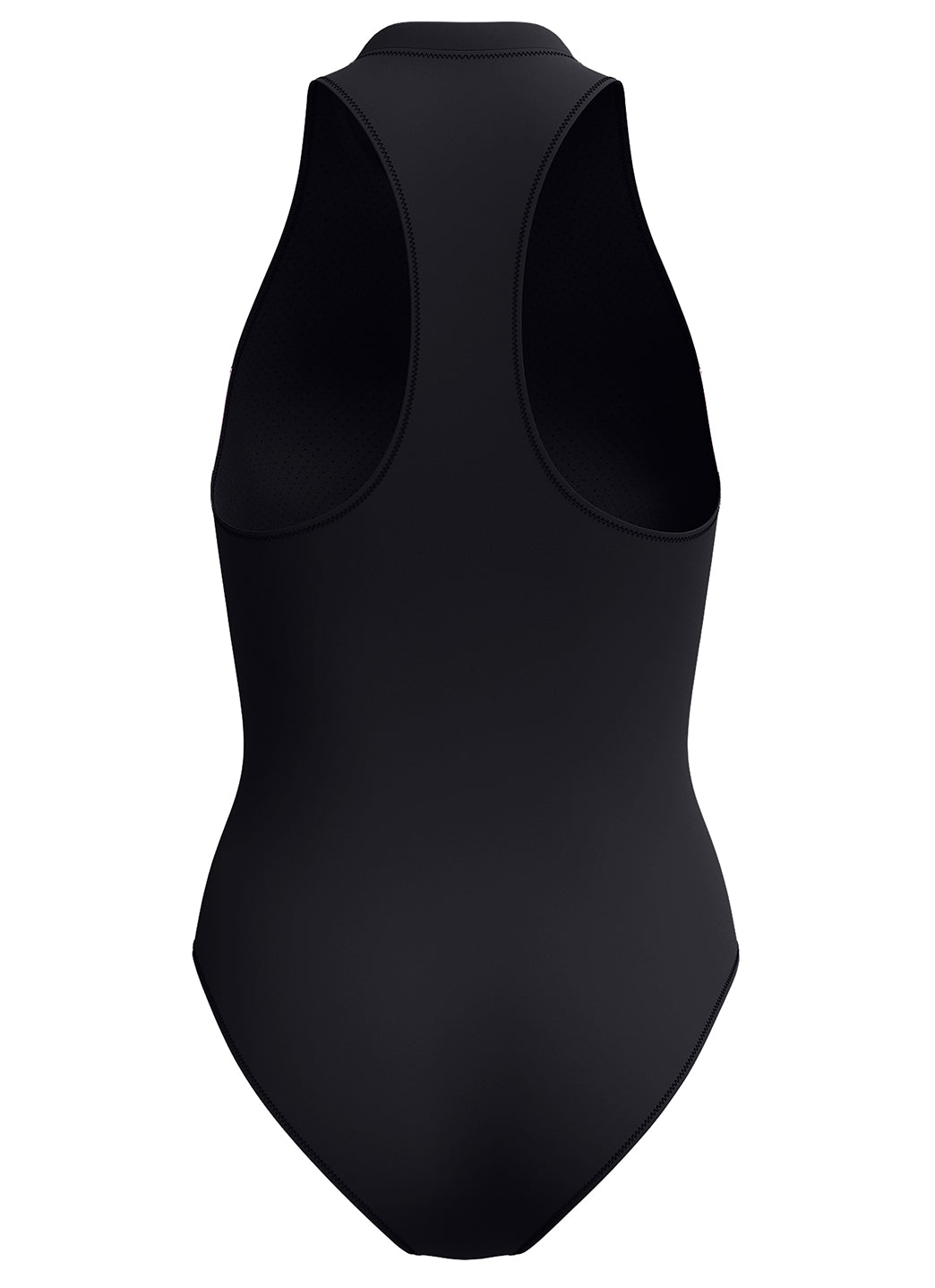 Speedo Women's Colorblock Zip Neck One Piece Swimsuit