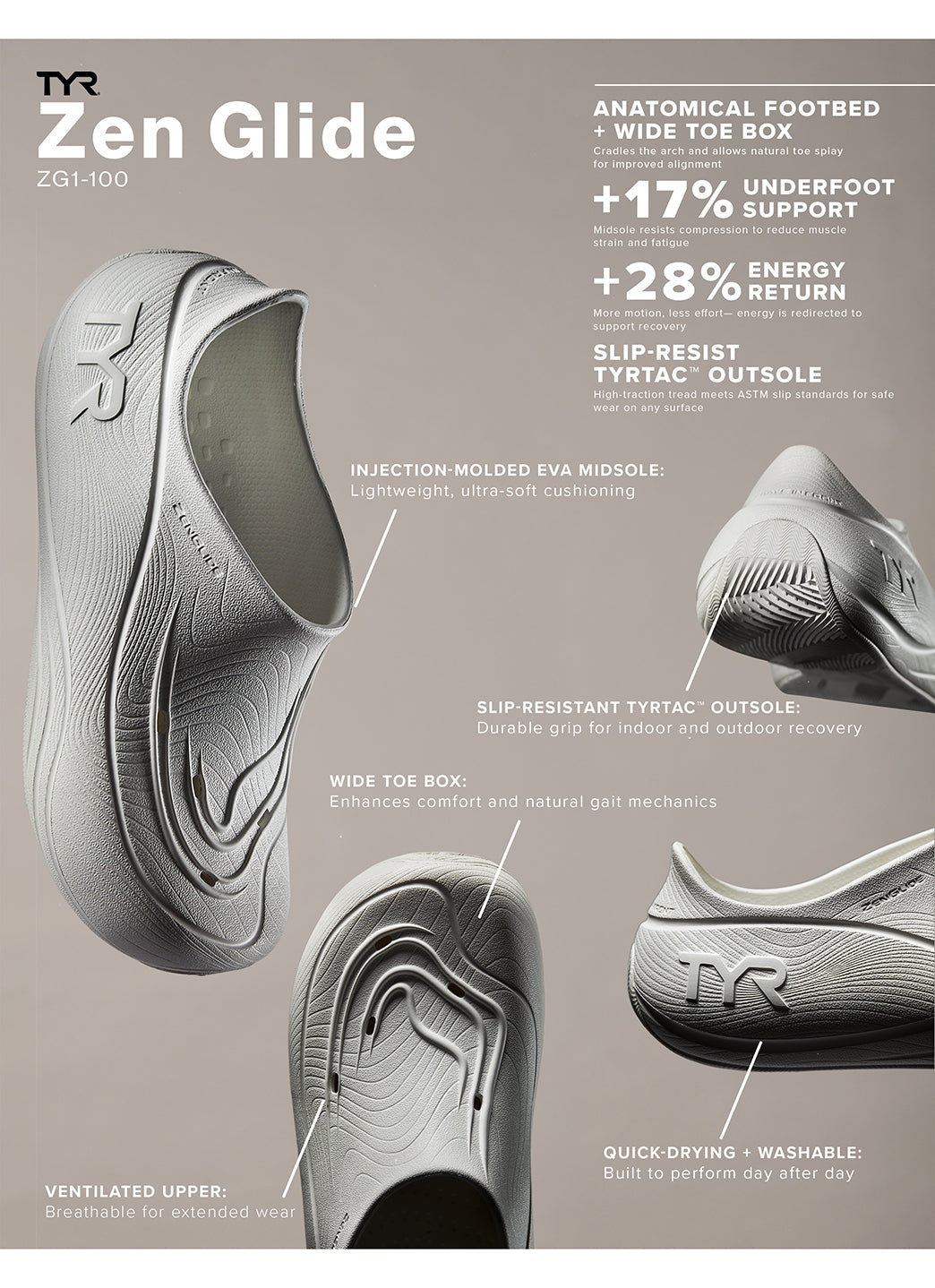 TYR Zenglide Recovery Shoe