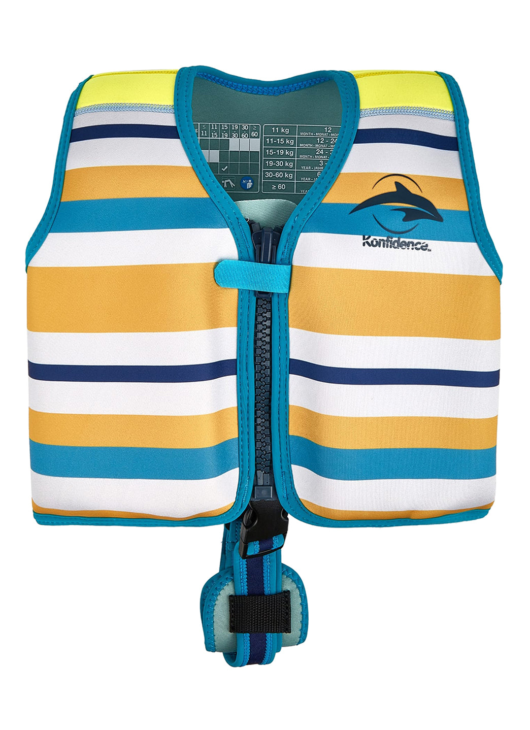 Konfidence Adjustable Buoyancy Swim Vest (Toddler, Little Kids, Big Kids)
