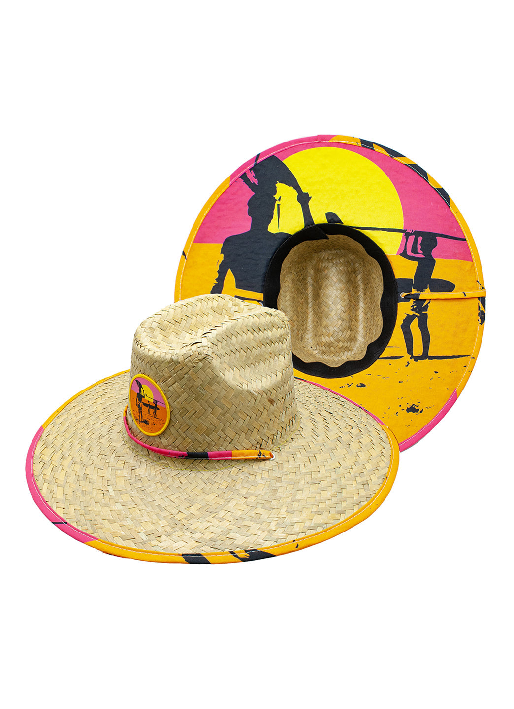 Peter Grimm Tahiti Lifeguard Straw 4.5" Brim Sun Hat