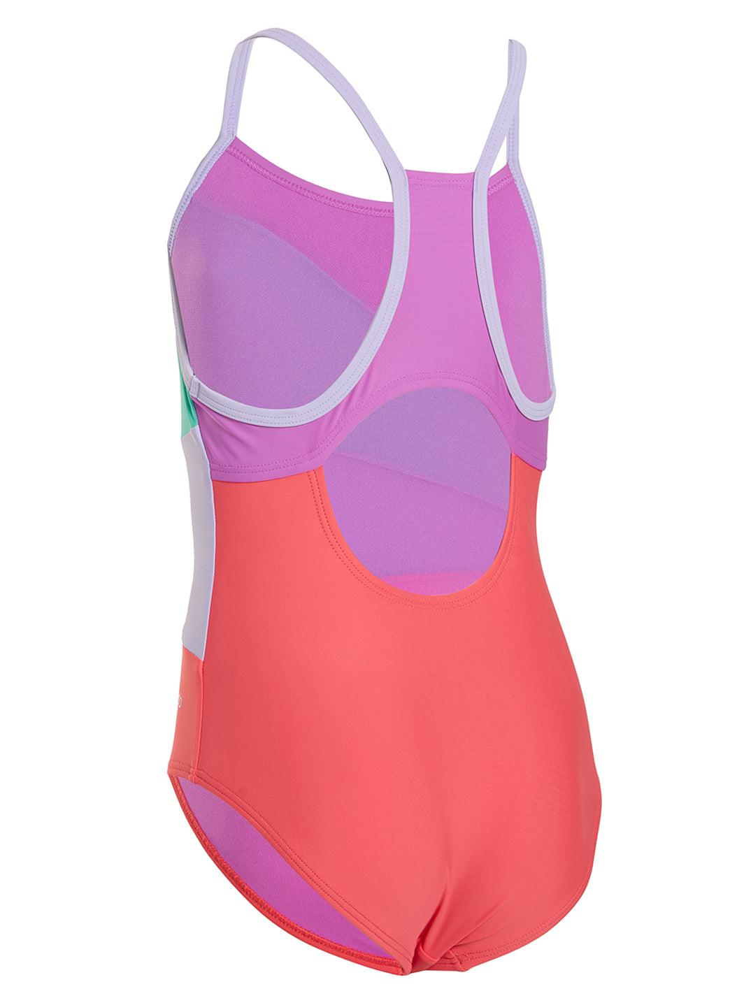Speedo Girls' Radiating Splice One Piece Swimsuit (Big Kid)