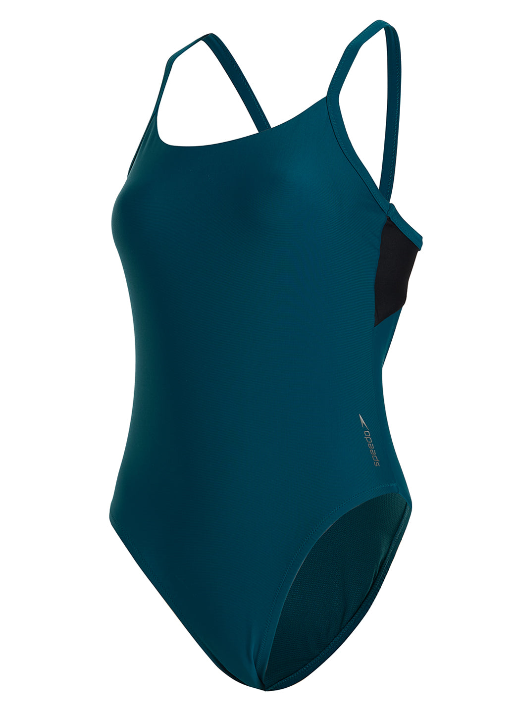 Speedo Women's Hydraline Solid Racerback Chlorine Resistant One Piece Swimsuit