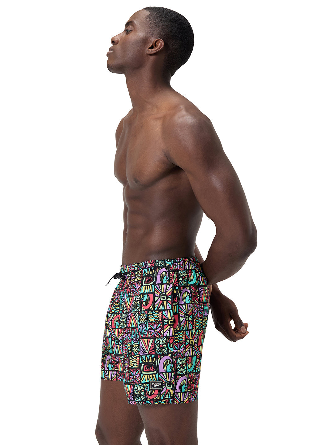 Speedo Men's 16" Print Redondo Edge Volley Swim Trunk