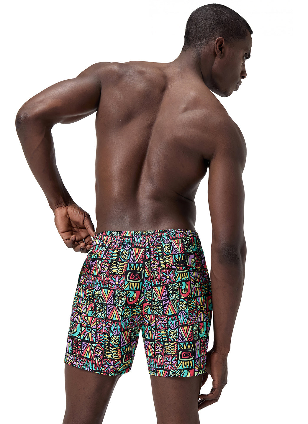 Speedo Men's 16" Print Redondo Edge Volley Swim Trunk