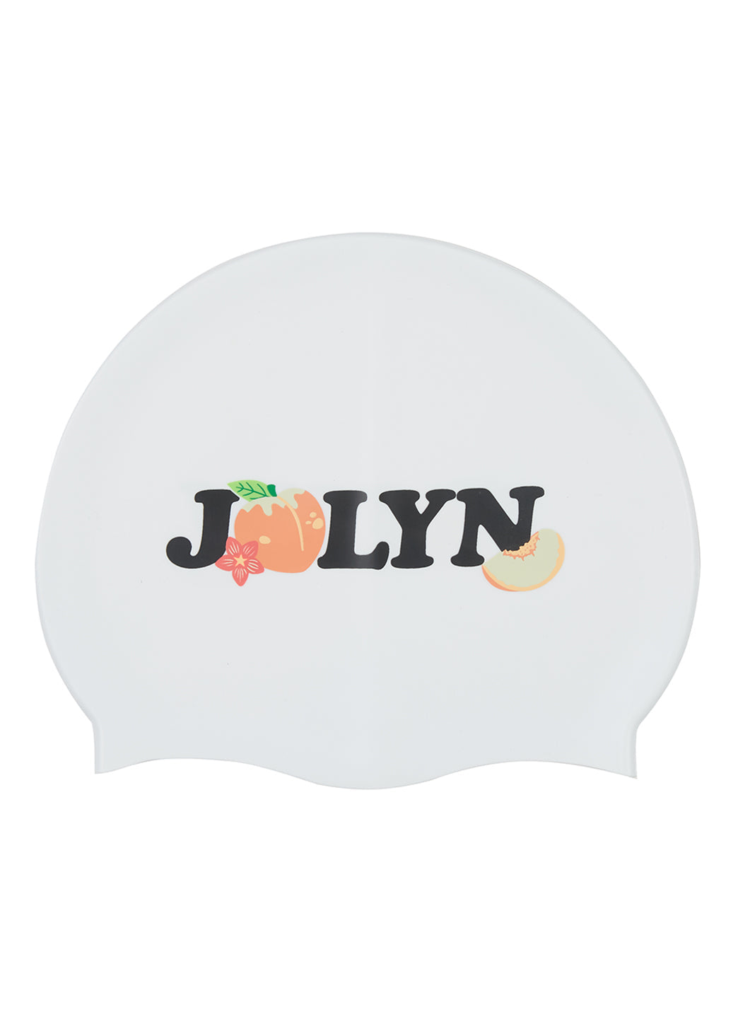 JOLYN Peach Silicone Swim Cap