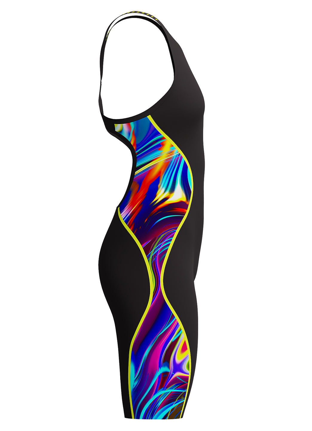 Speedo Women's Printed LZR Intent 2.0 Open Back Kneeskin Tech Suit Swimsuit