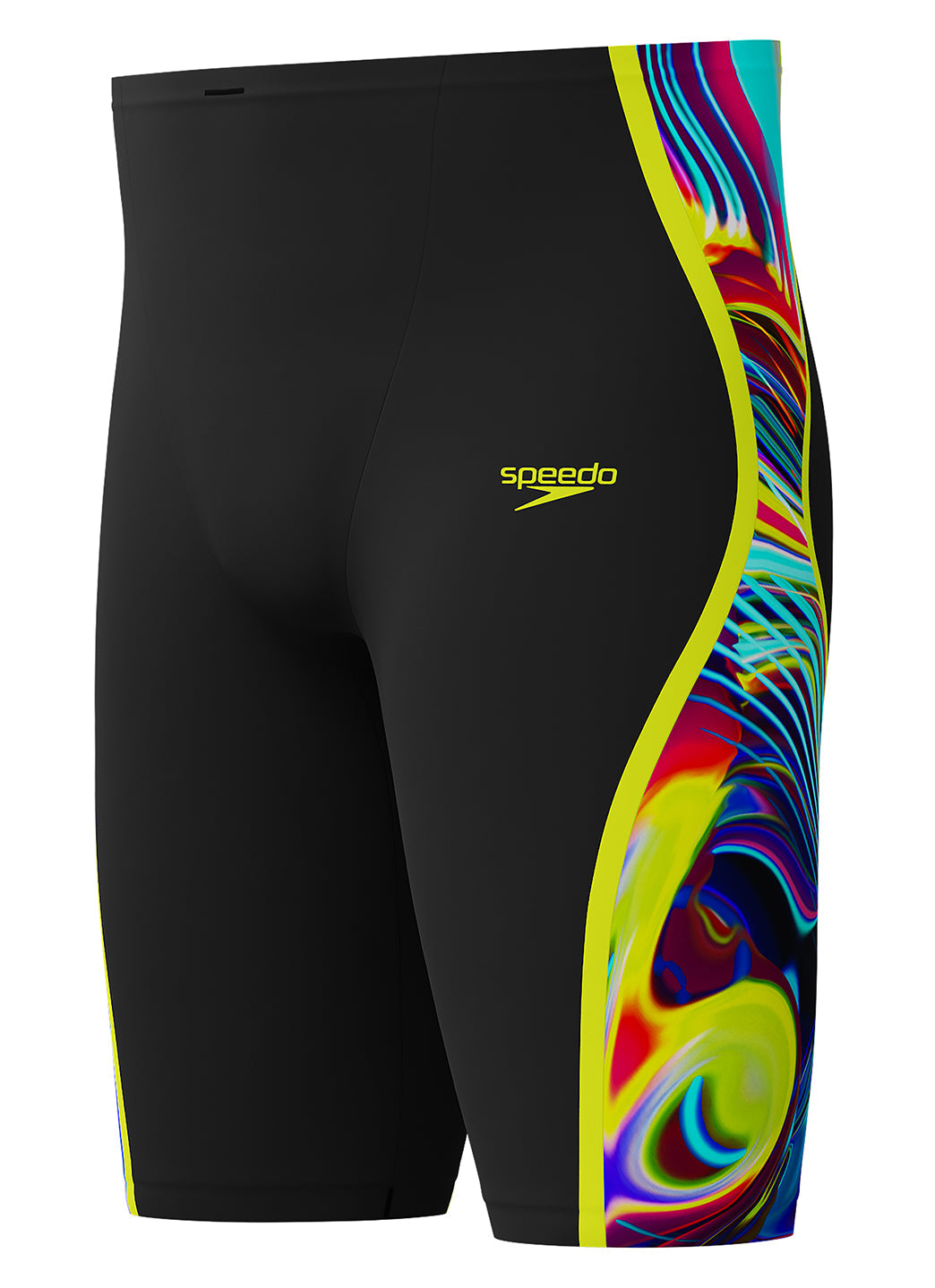 Speedo Men's Printed LZR Intent 2.0 High Waist Jammer Tech Suit Swimsuit