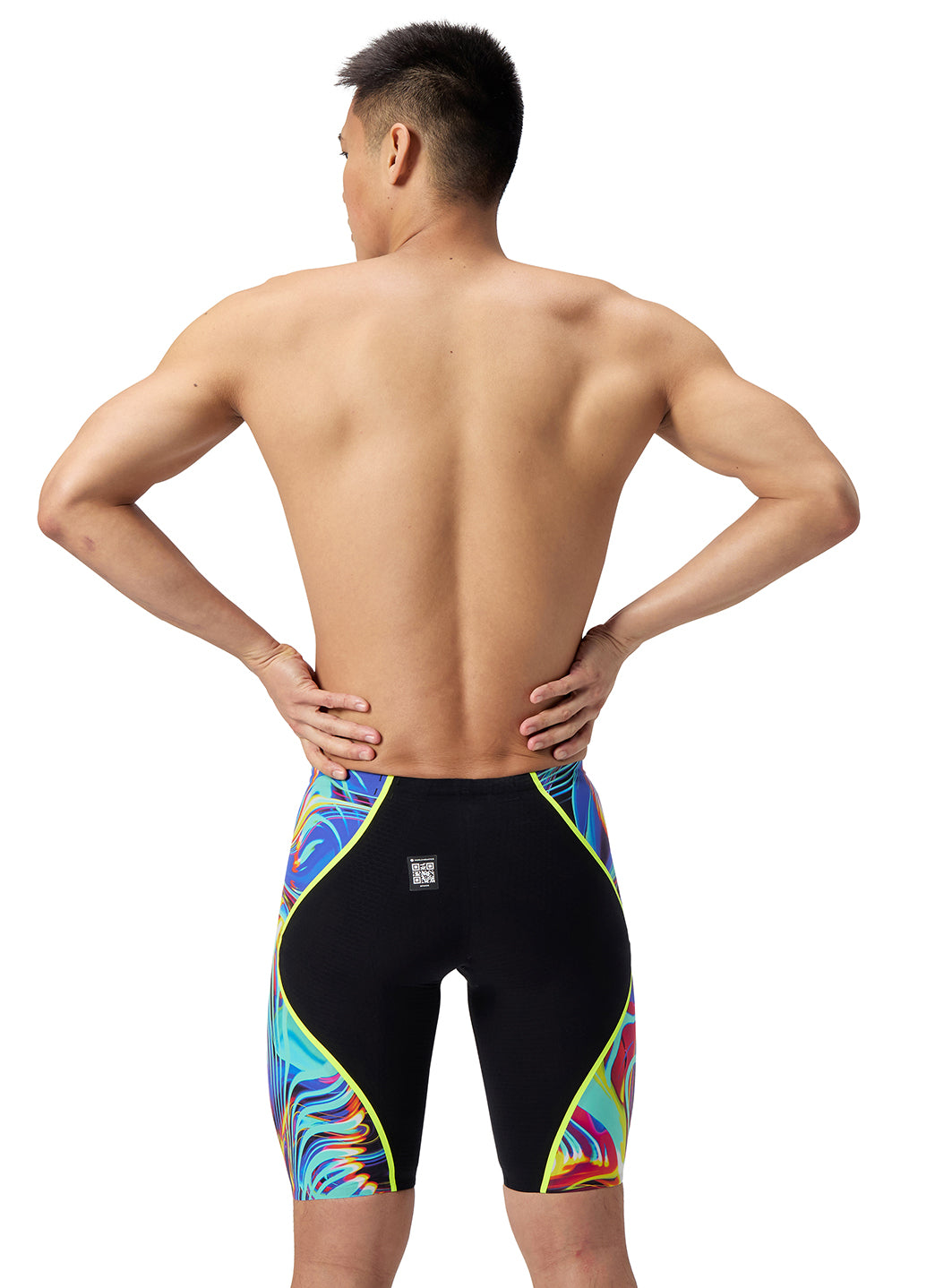 Speedo Men's Printed LZR Intent 2.0 High Waist Jammer Tech Suit Swimsuit