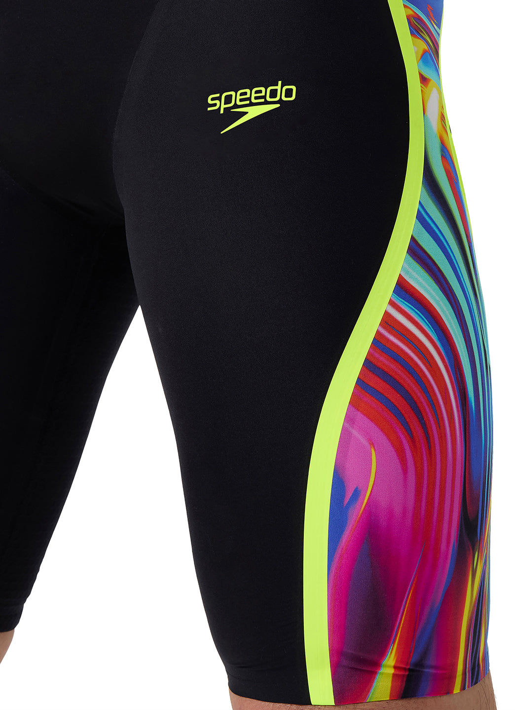 Speedo Men's Printed LZR Intent 2.0 High Waist Jammer Tech Suit Swimsuit