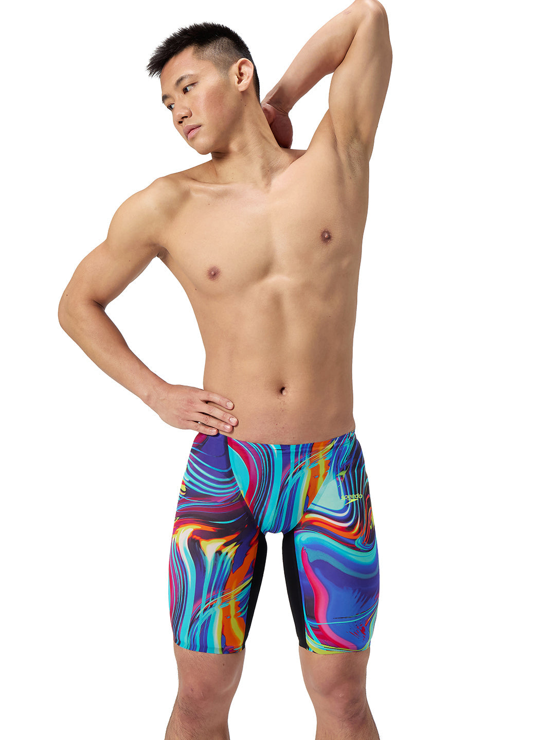 Speedo Men's Printed LZR Valor 2.0 Jammer Tech Suit Swimsuit