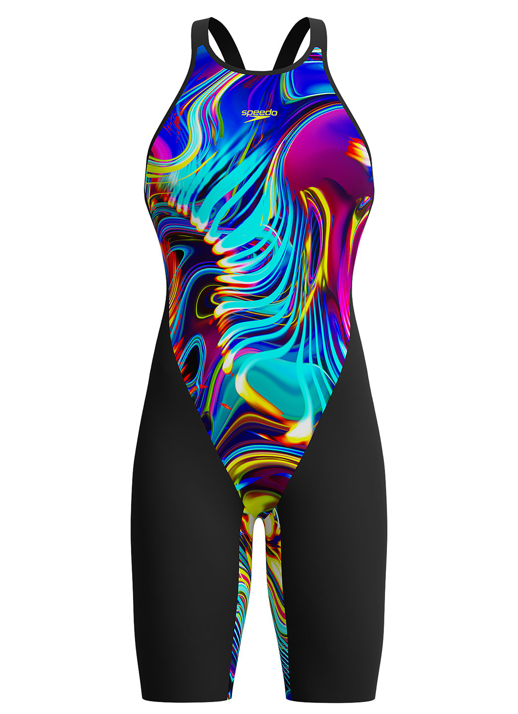Speedo Women's Printed LZR Valor 2.0 Closed Back Kneeskin Tech Suit Swisuit